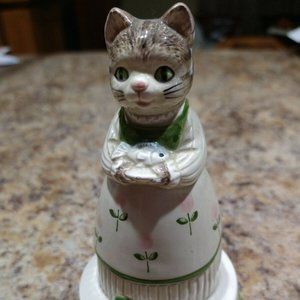 OTAGIRI Musical Cat  Figurine Vtg